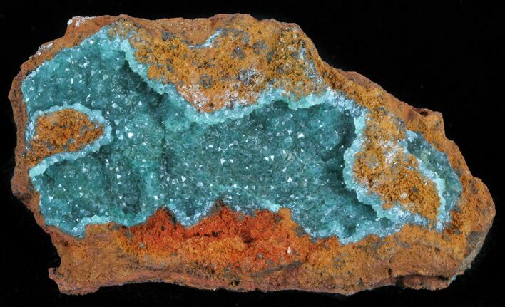 Gemmy, Blue-Green Cuprian Adamite Crystals - Greece #61752